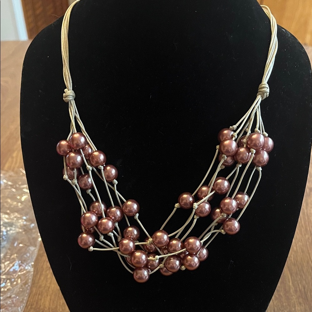 Paparazzi Bronze Bead Necklace